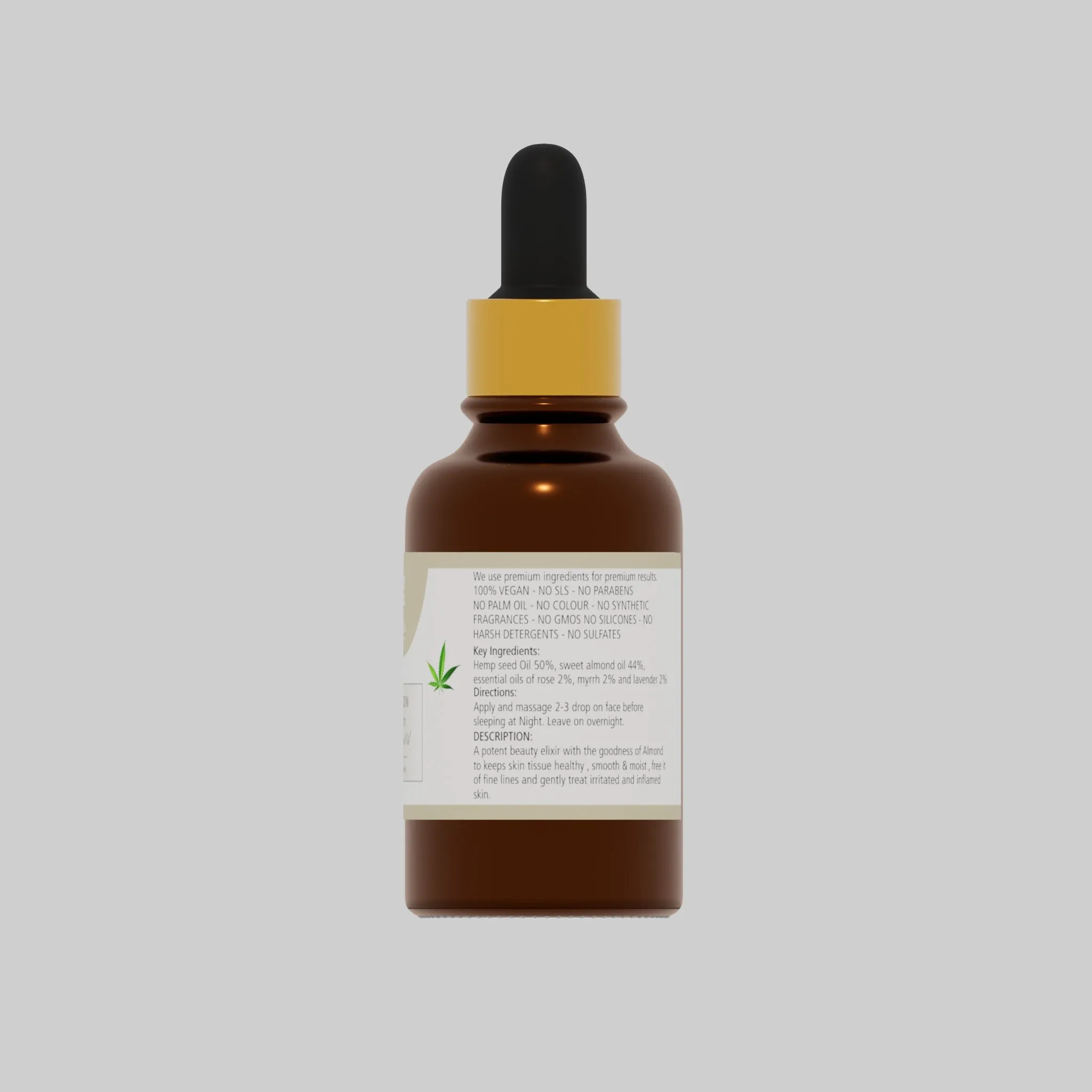 Natuur Face Serum Hydrating  for Dry Skin - Nourishing & Moisturizing