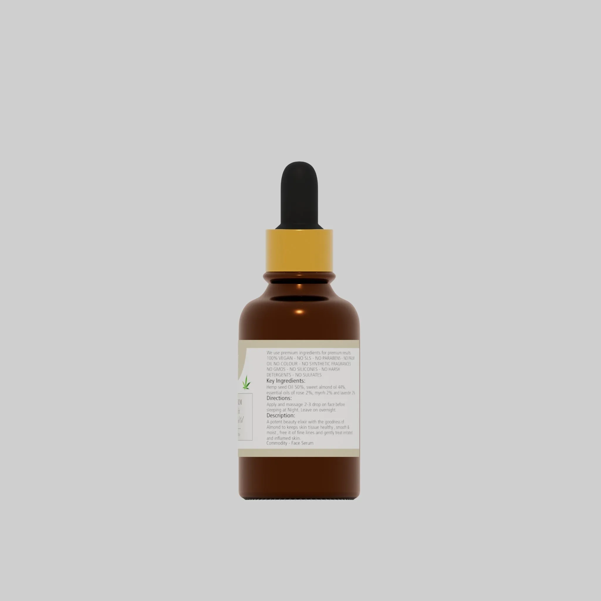 Natuur Face Serum Hydrating  for Dry Skin - Nourishing & Moisturizing