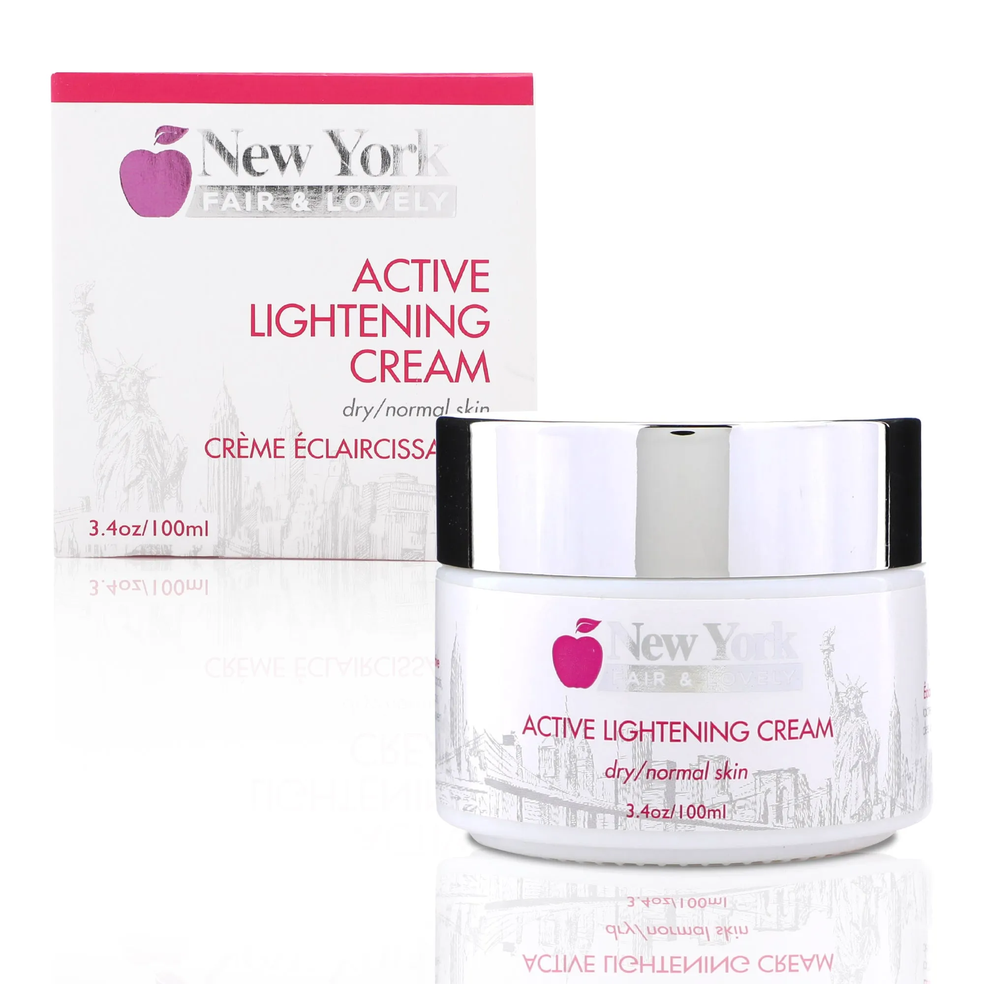 New York Fair & Lovely Active Lightening Cream - 100ml / 3.4 Oz