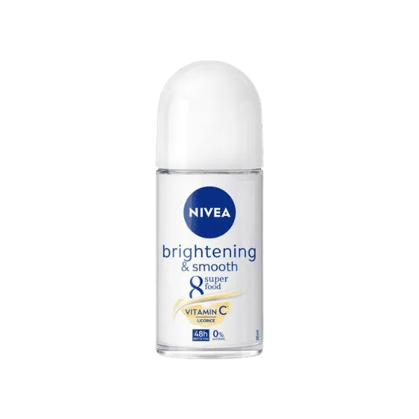 NIVEA BRIGHTENING & SMOOTH DEODORANT ROLL ON 50ML