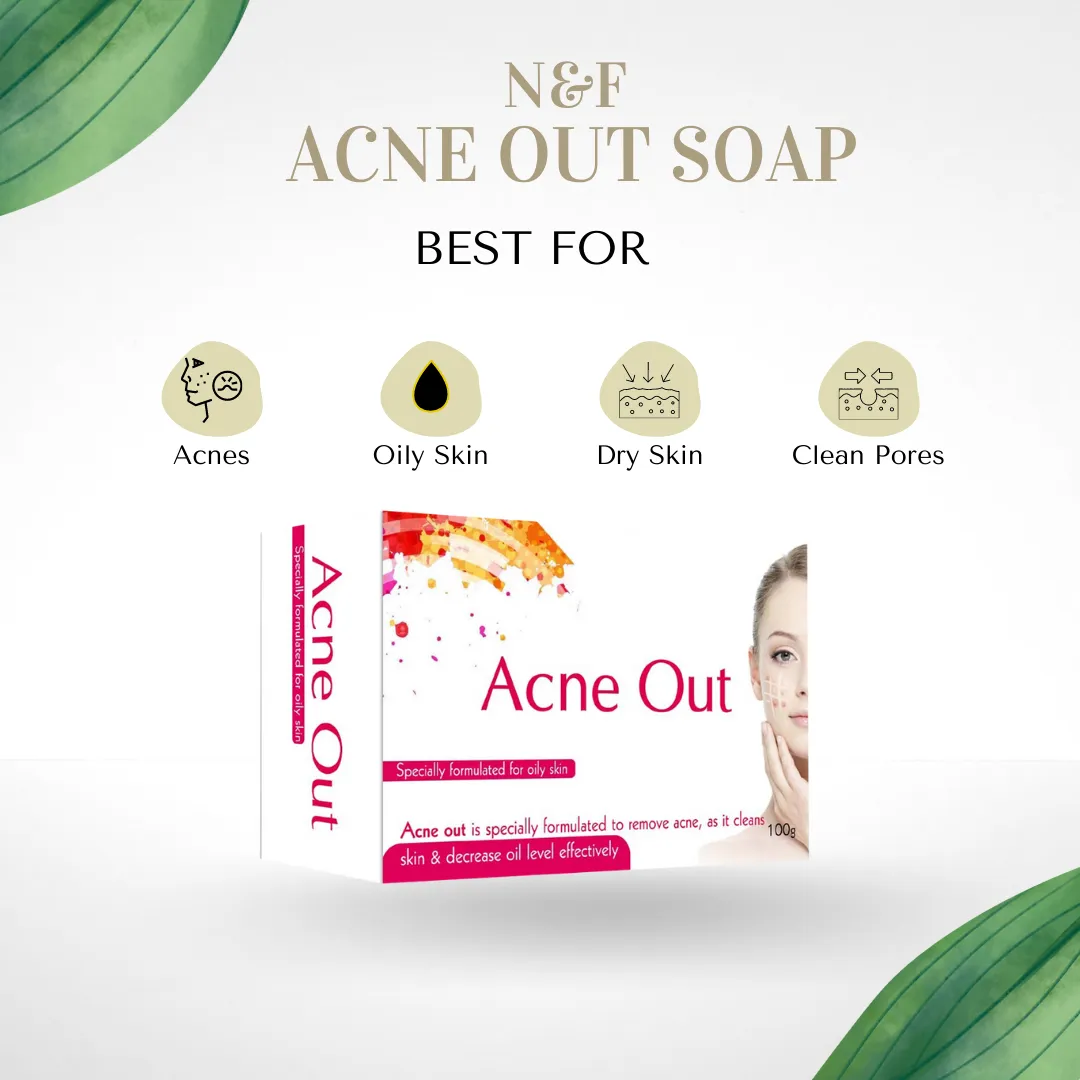 Nourish & Flourish Acne Out Soap - Anti Acne Soap for Oily Skin