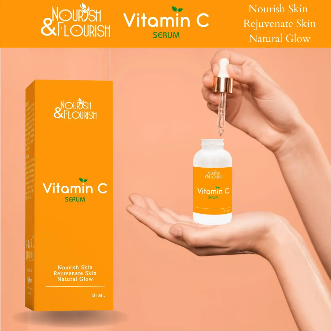 Nourish & Flourish Vitamin C Serum - Peel & Rejuvenate Skin