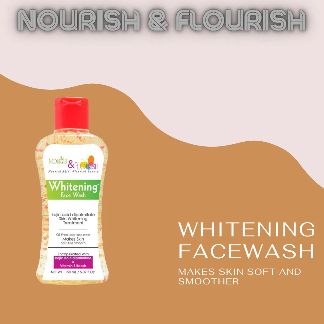 Nourish & Flourish Whitening Face Wash - Kojic Dipalmitate