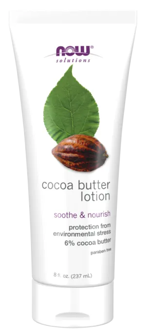NOW FOOD Cocoa Butter Lotion Soothe & Nourish لوشن زبدة الكاكاو المرطب للبشرة