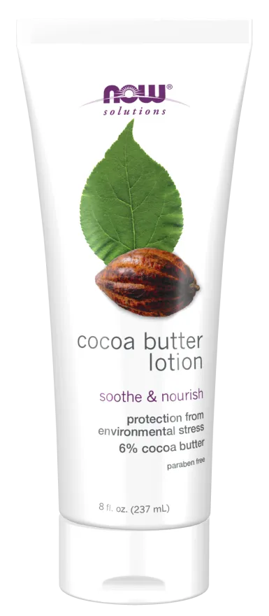 NOW FOOD Cocoa Butter Lotion Soothe & Nourish لوشن زبدة الكاكاو المرطب للبشرة