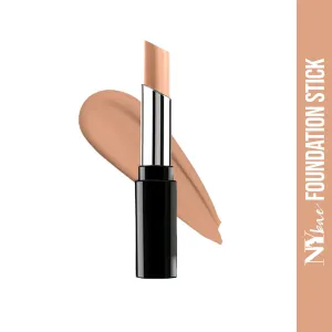 NY Bae Runway Range Almond Oil Infused All In One Stick| Foundation, Concealer, Contour, Colour Corrector| For Wheatish Skin| Matte| Evens Skin Tone| Long Lasting| Backstage Play Up In Beige 06