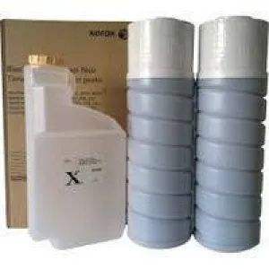 OEM Xerox 006R01046 Black Toner Bottle 2-Pack with One Waste Toner Bottle [30,000 Pages]