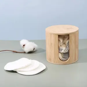 Organic Bamboo Makeup Pad Holder