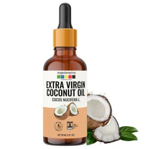 Organix Mantra Extra Virgin Coconut Oil for Hair, Body & Face Nourishment 100% Pure, Natural & Cold Pressed Organic Oil, 30ML