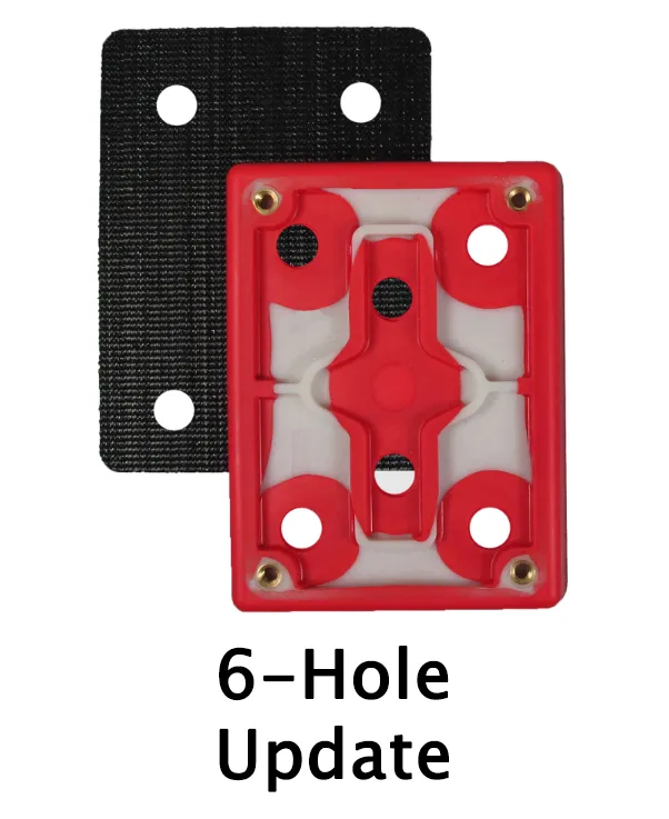 OVERSIZED 3″ X 4″ SurfPrep Foam Pads – 1/2″ Thick (Premium Red A/O) Box of 12