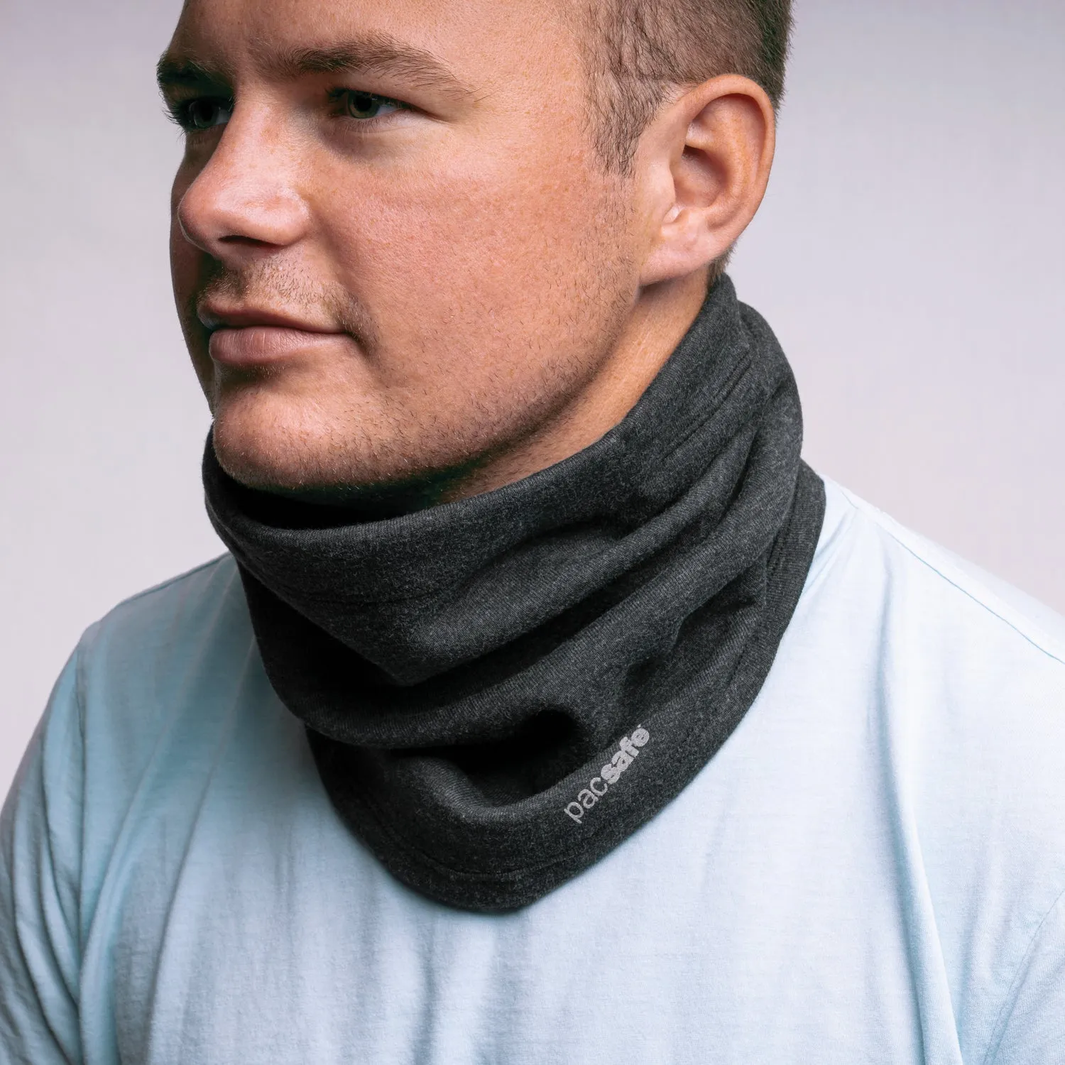 Pacsafe Neck Gaiter with Polygiene Stay Fresh and Polygiene Odor Crunch