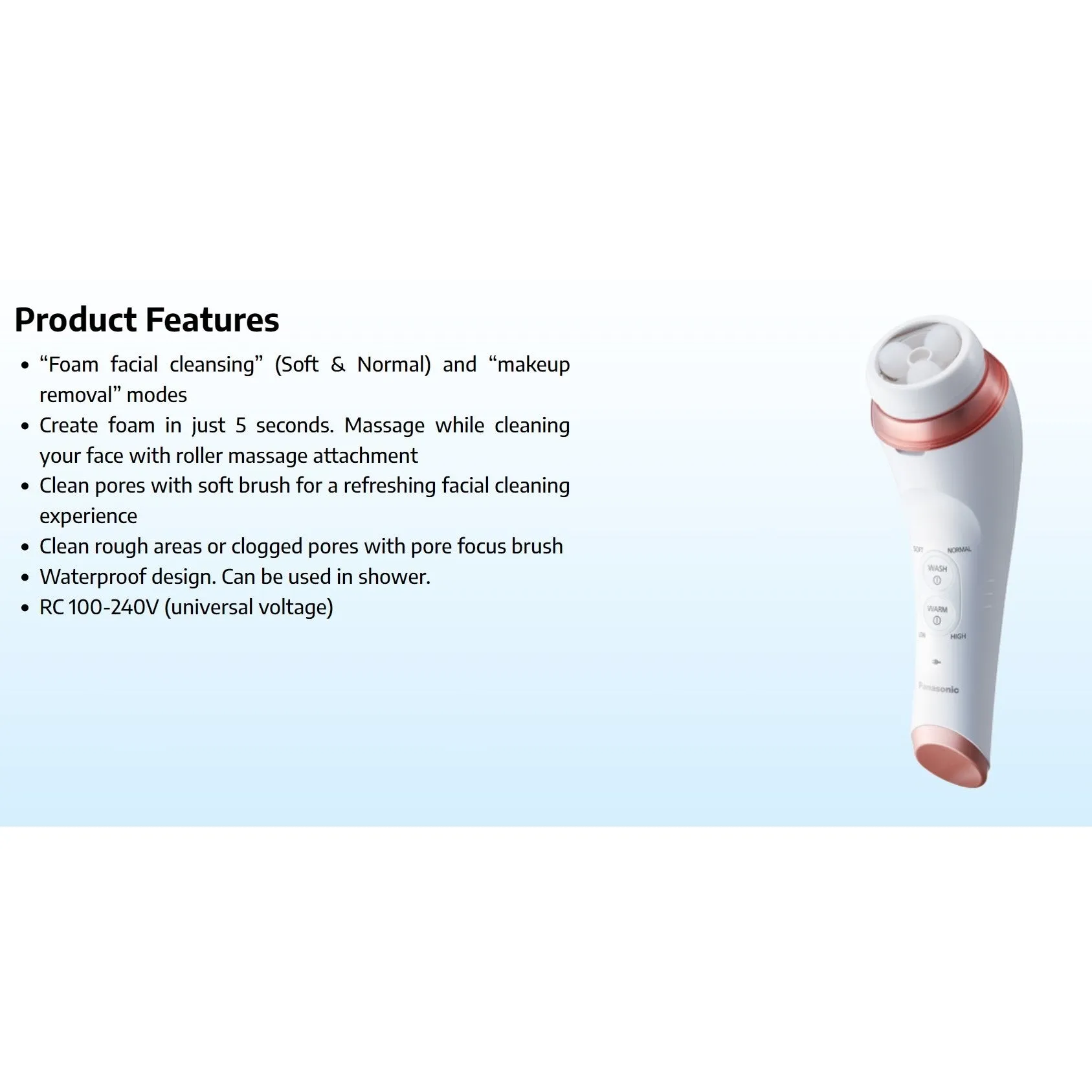Panasonic Micro-foam Cleaning System EH-SC65