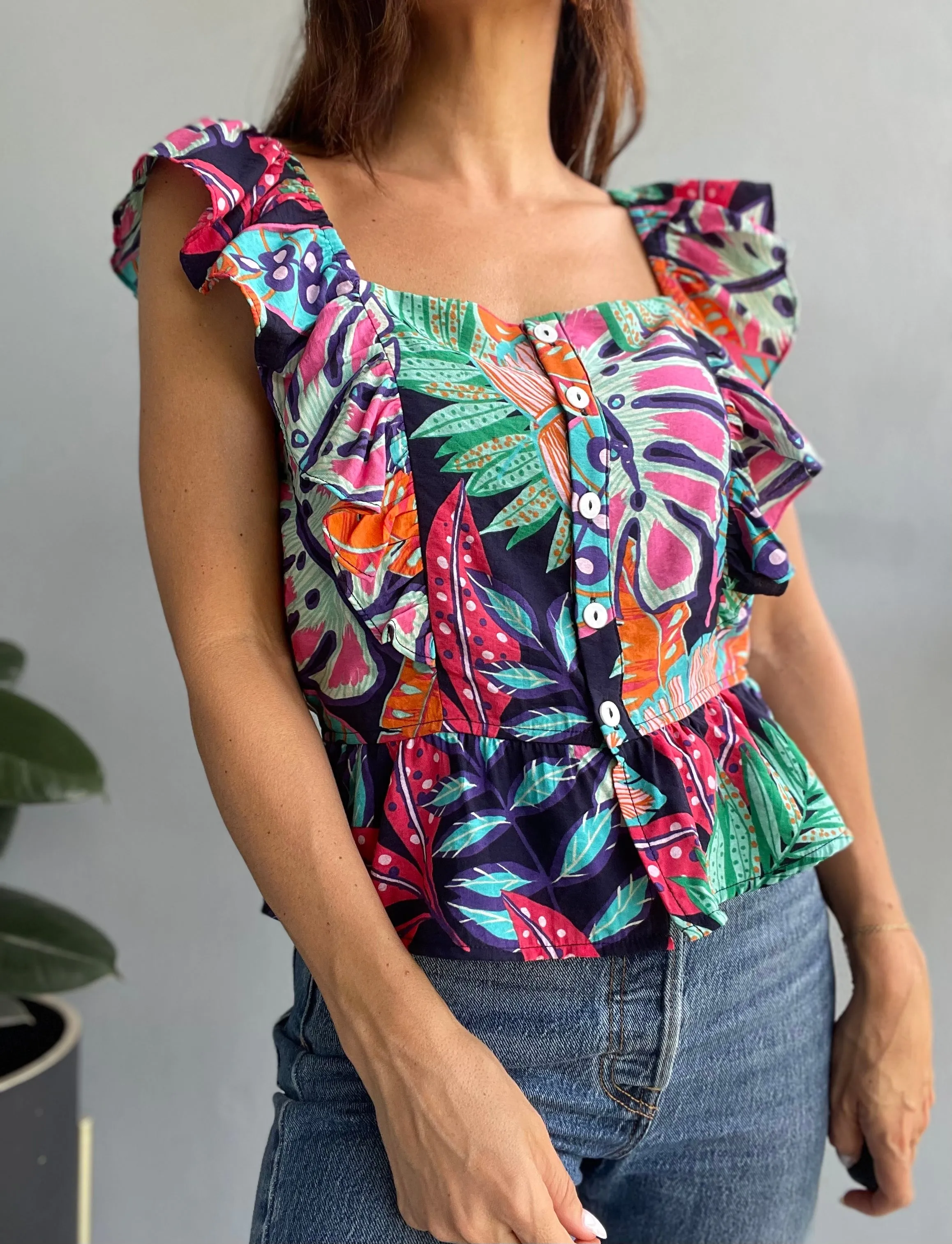 Park Picnics Floral Top