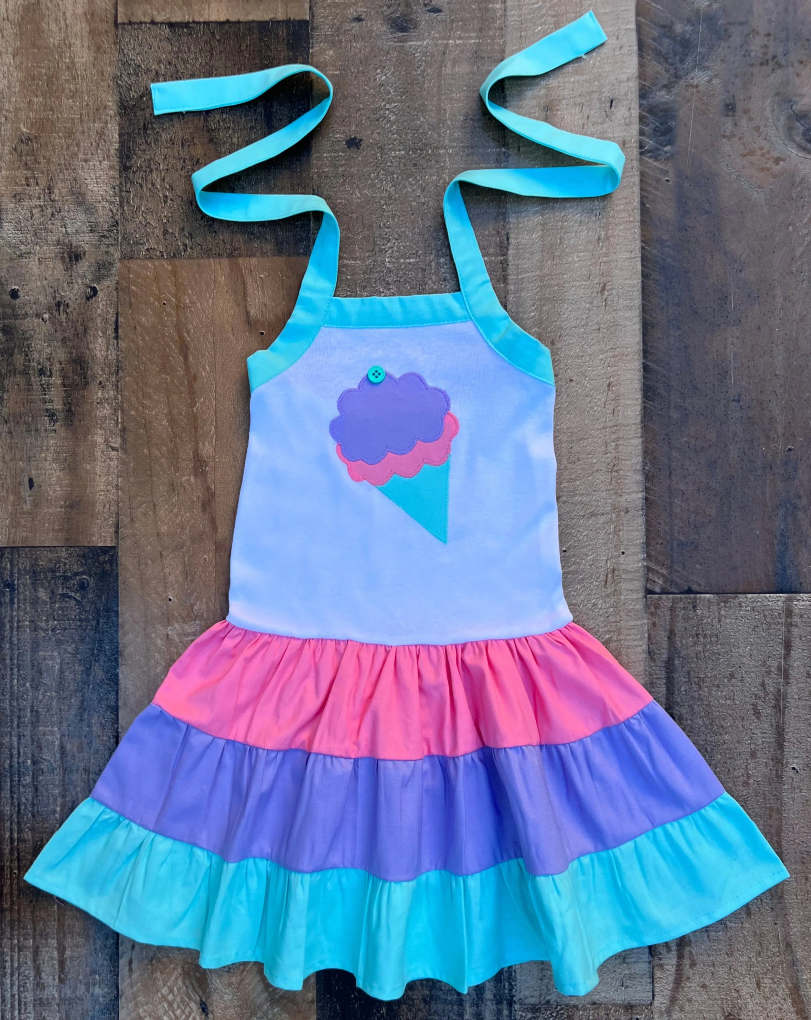 Pastel Ice Cream Cone Dress