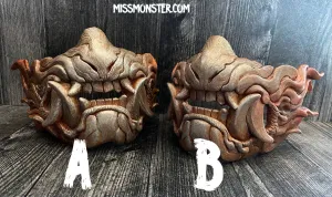 PATREON- SNARL HALF MASK- RUST