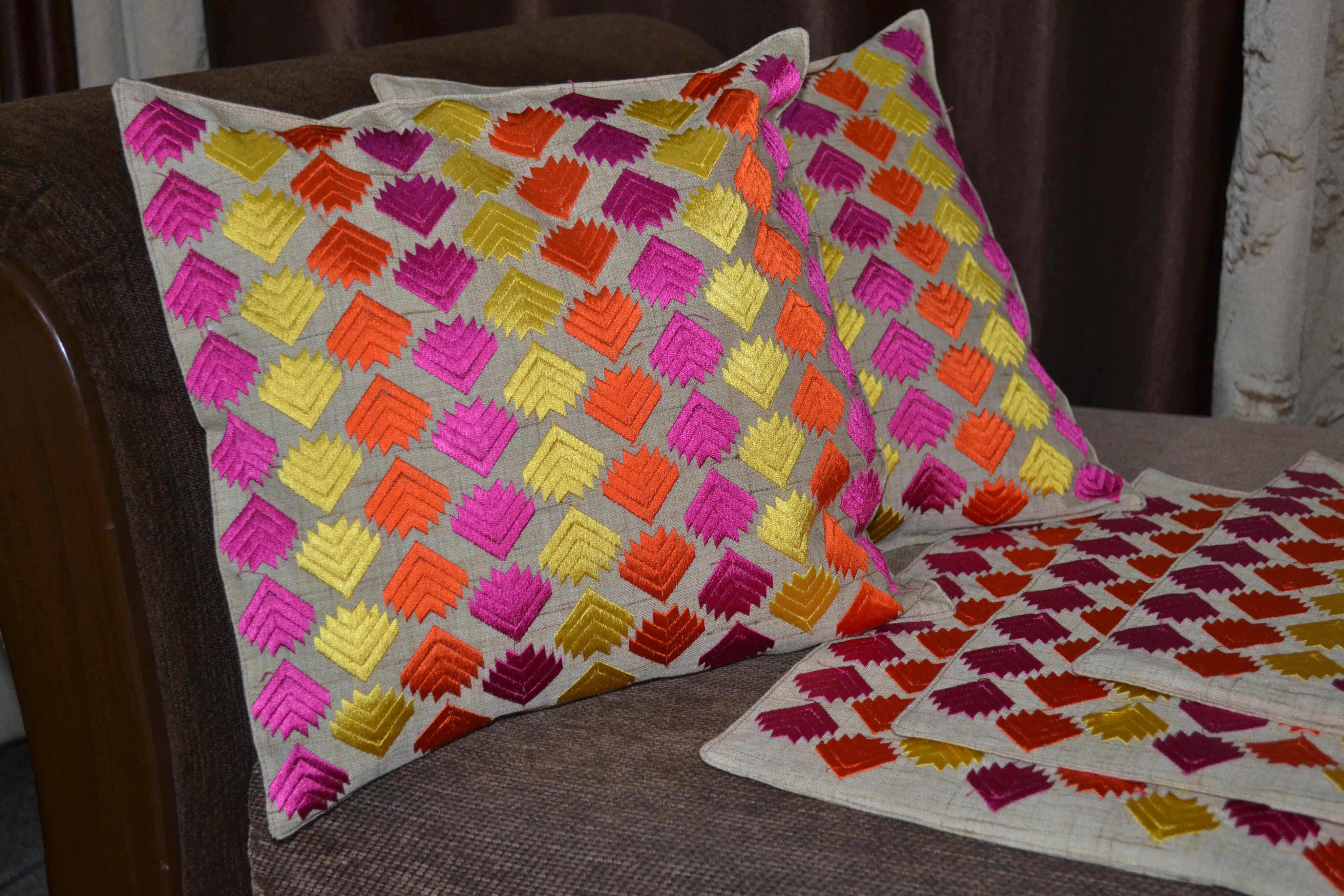 Phulkari Cushion Covers (Set of 2)
