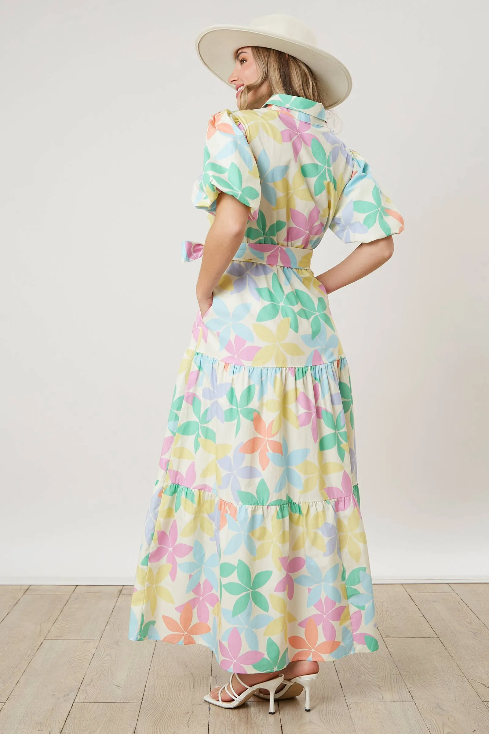 Poplin Floral Pastel Dress