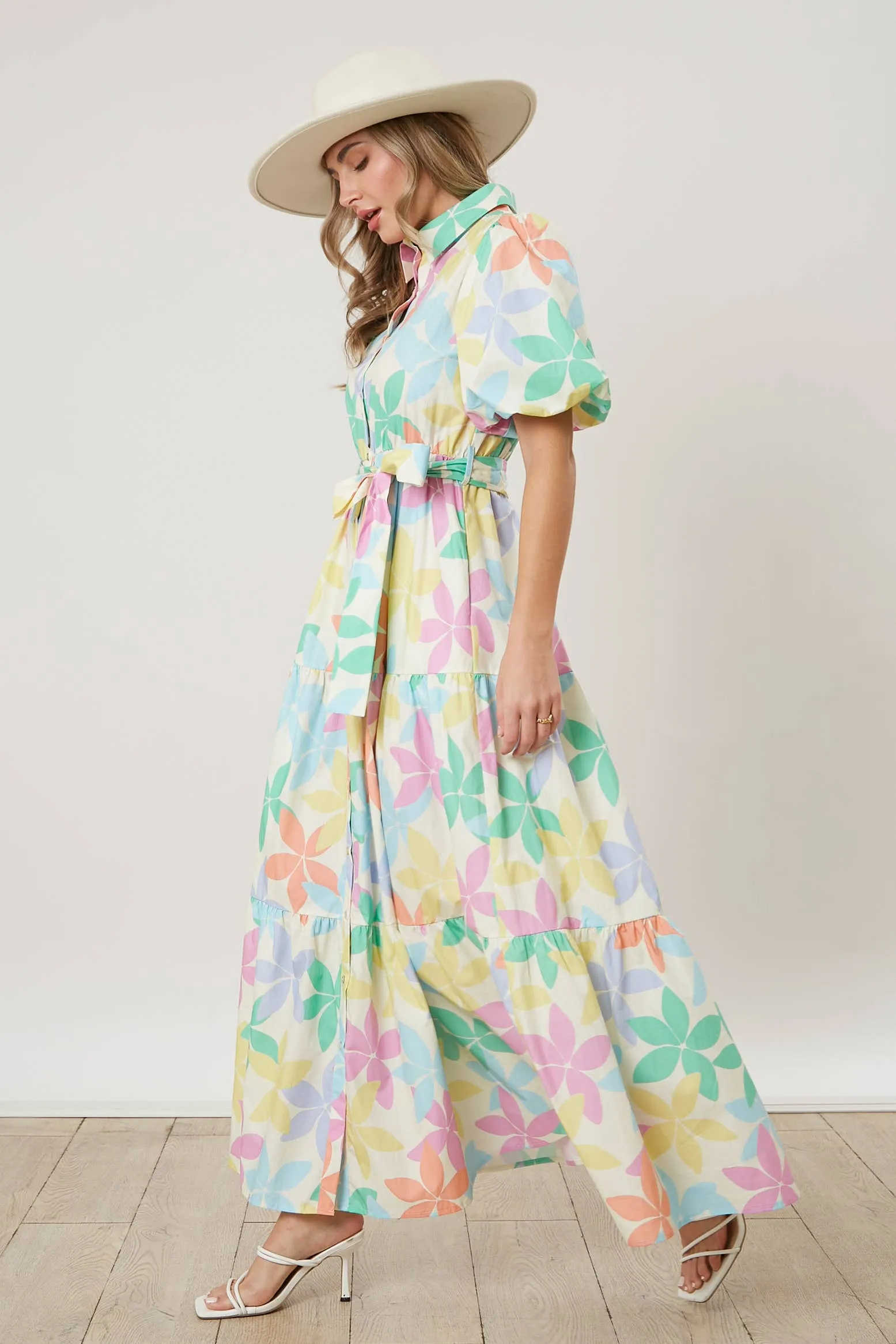 Poplin Floral Pastel Dress