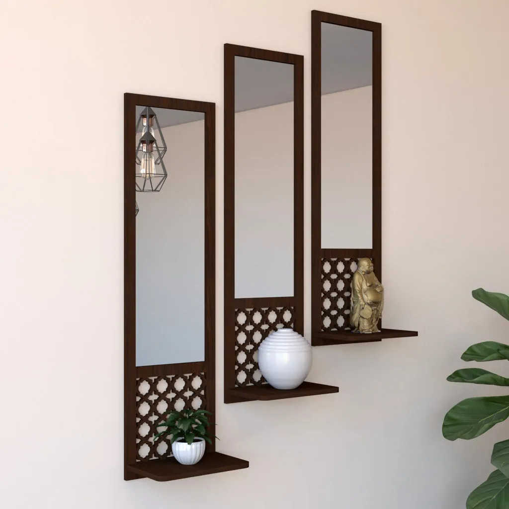 Premium Designer Long Wall Mirror Set of Three