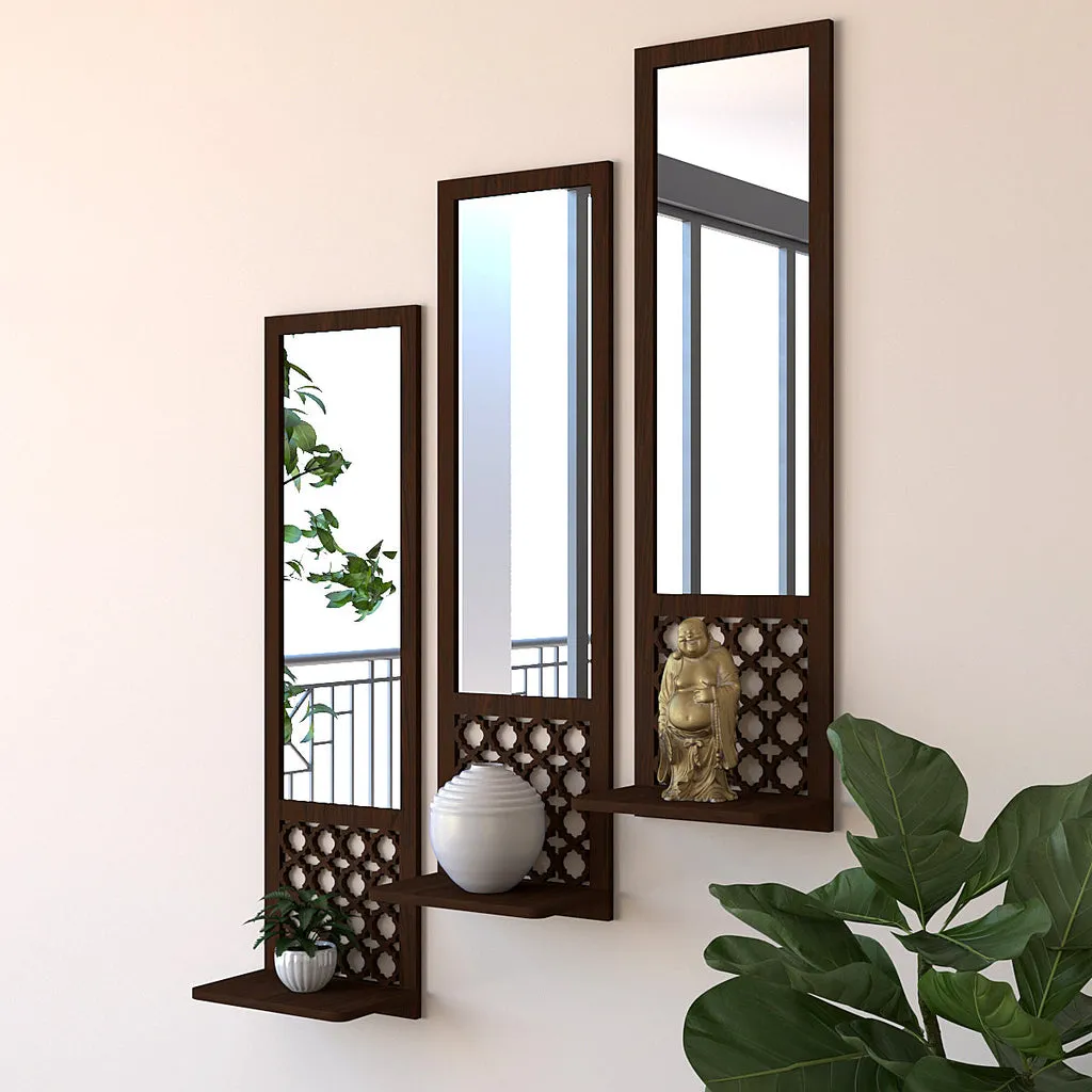 Premium Designer Long Wall Mirror Set of Three