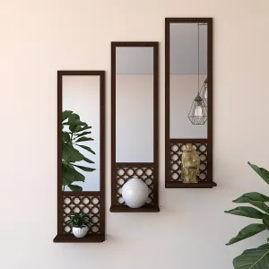 Premium Designer Long Wall Mirror Set of Three