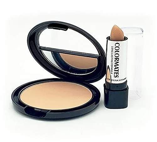 Pressed Powder with Concealer Creme Beige