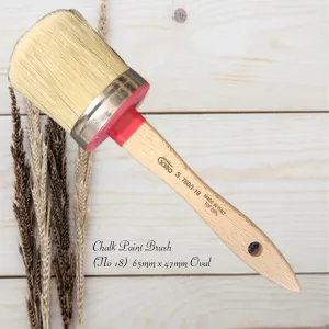 Professional Italian Chalk Paint Brush and Wax Brush 65mm x 47mm (Jumbo)(18)