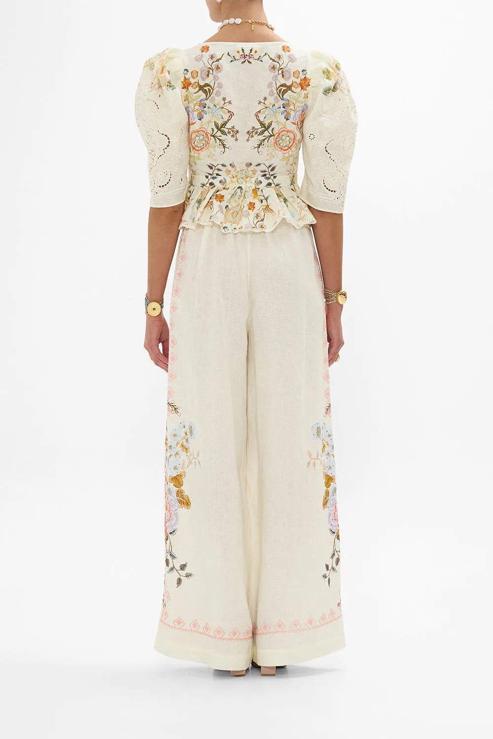 PUFF SLEEVE TOP WITH HARDWARE IN HONOUR OF HEIRLOOMS