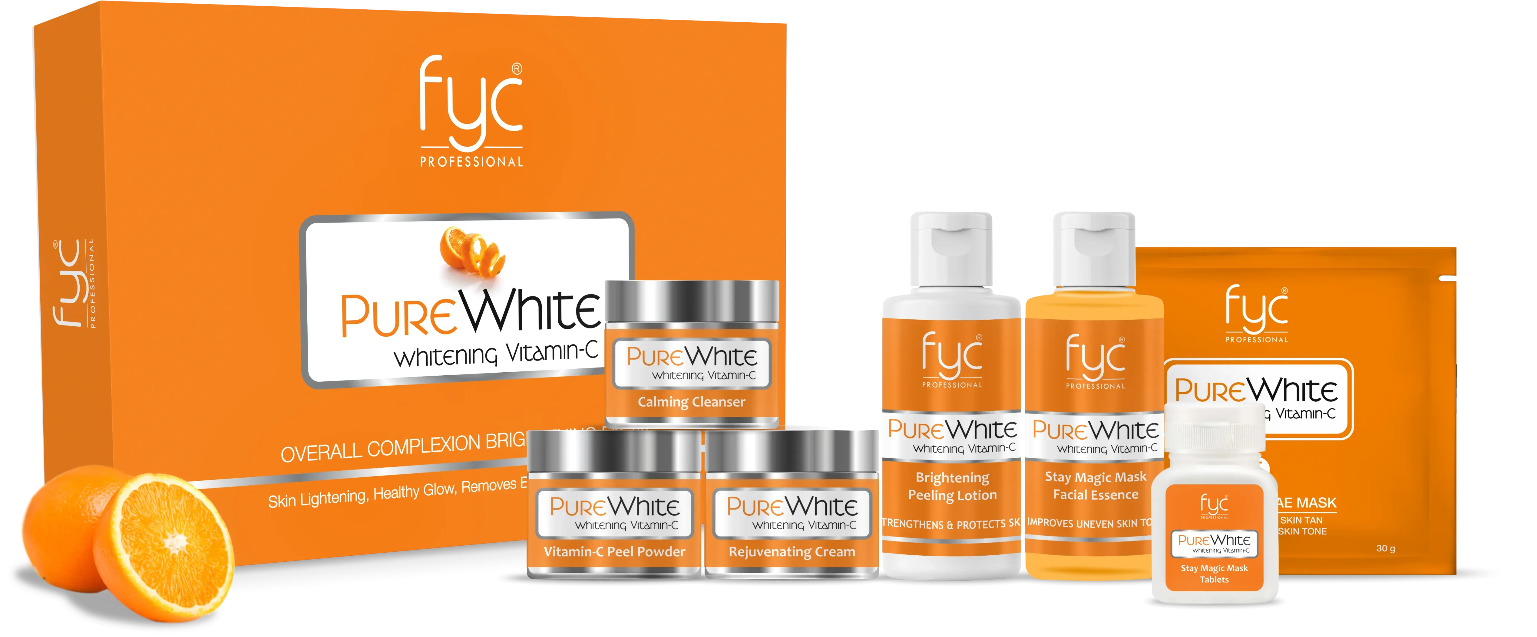 PURE WHITE WHITENING VITAMIN-C FACIAL KIT (500g)