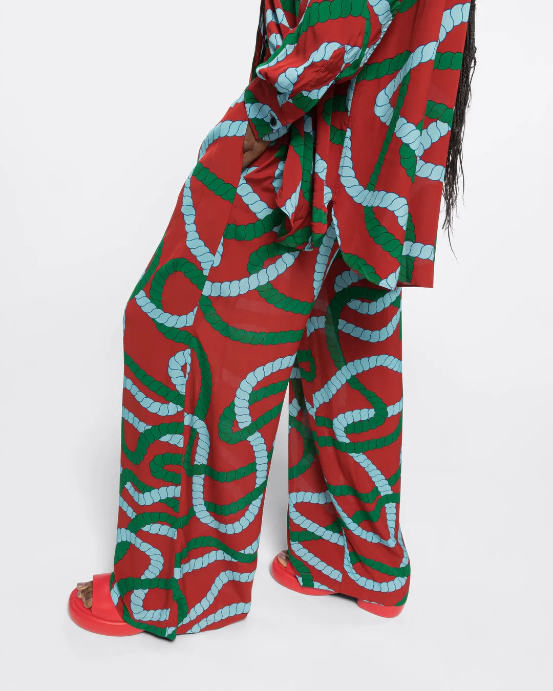 PYJAMA PANTS - BRICK CORD