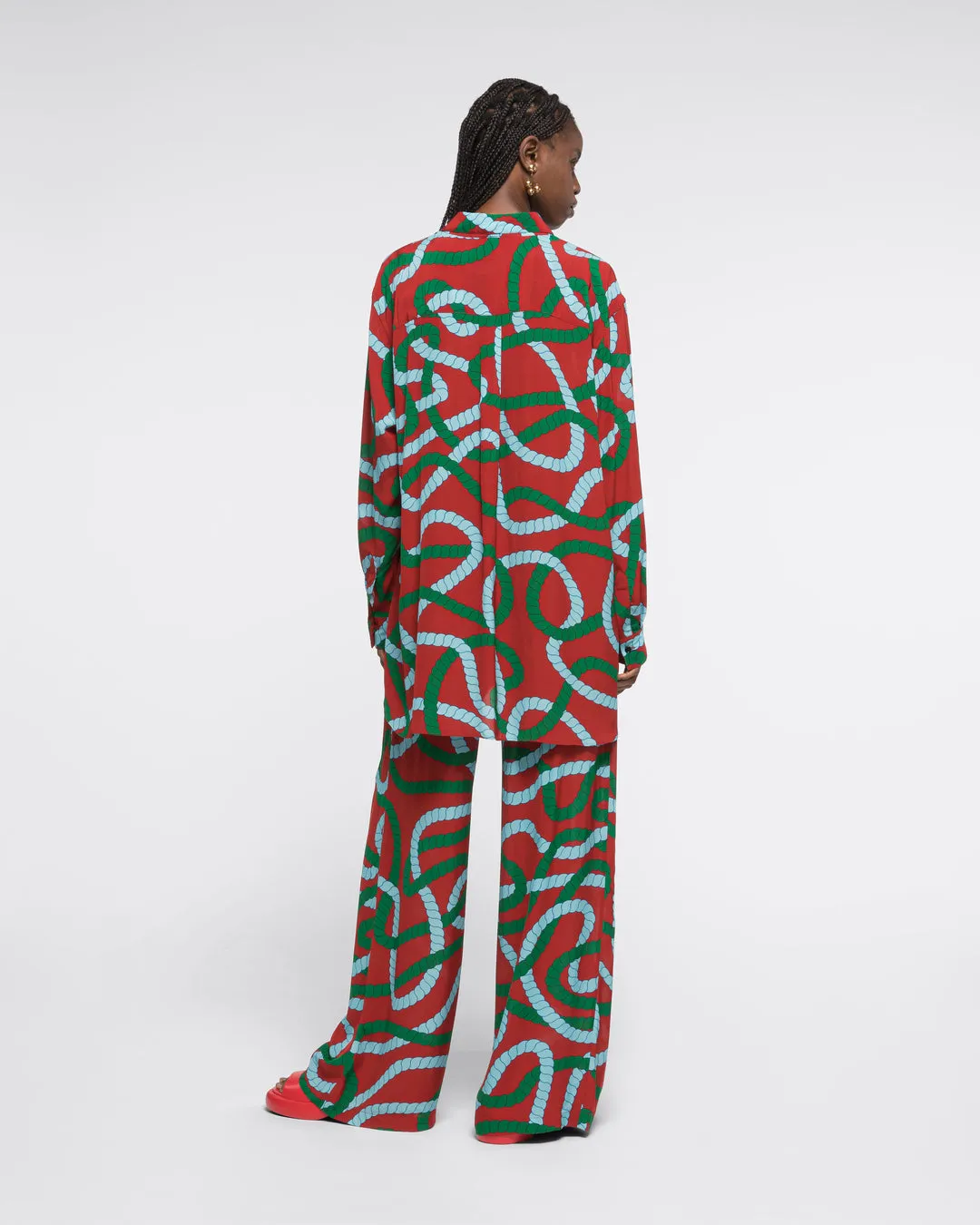 PYJAMA PANTS - BRICK CORD
