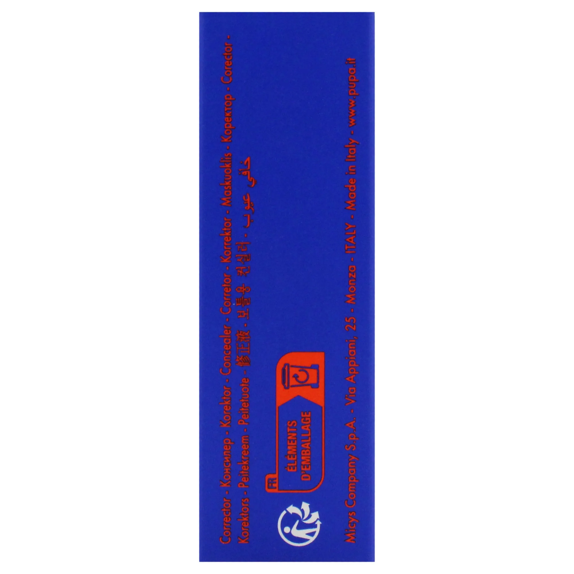 Quick Eraser Corrector - 002 Medium Dark by Pupa Milano for Men - 0.158 oz Concealer