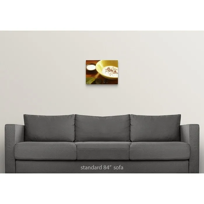 "Bowl of ayurvedic facial mask" Canvas Wall Art