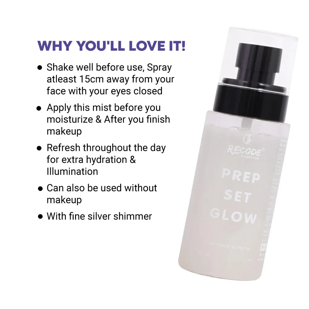 Recode Prep Set Glow-120 ML with Silver Shimmer