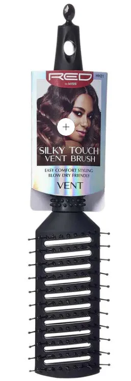 Red by Kiss Silky Paddle Vent Brush, Parting Tail Included
