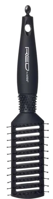 Red by Kiss Silky Paddle Vent Brush, Parting Tail Included
