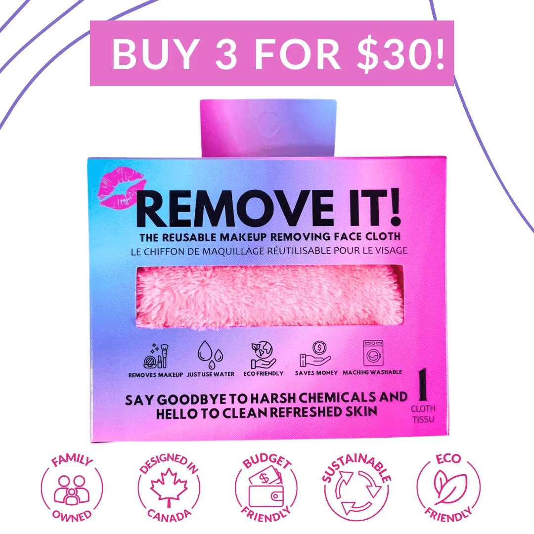 Remove It Make Up Cloth Single Pink