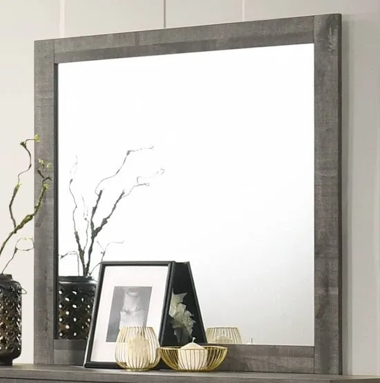 Rhett Brown/Cream Bedroom Dresser Mirror
