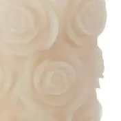 Rose Pillar Candle Cream