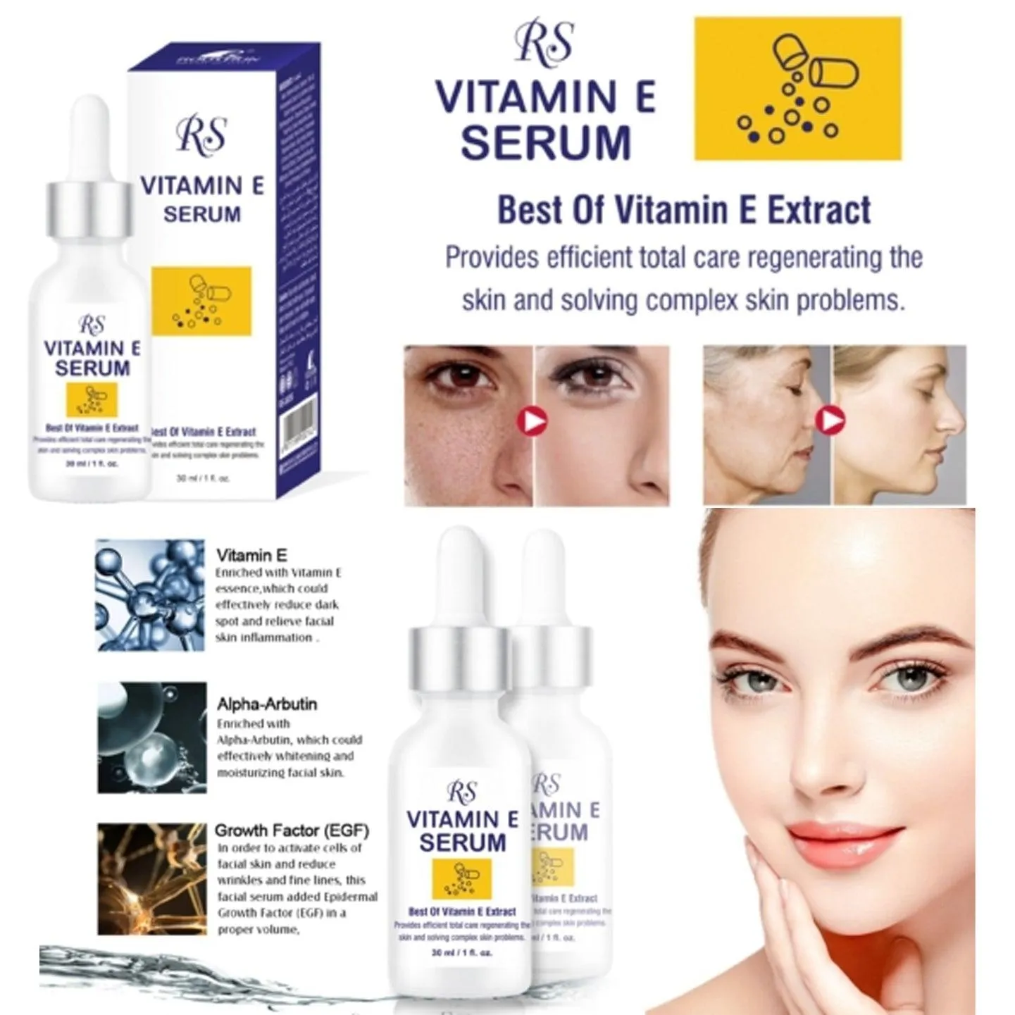 Rs Vitamin E Face Serum - 30ml
