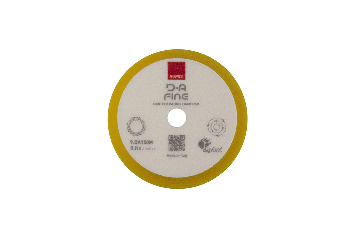 RUPES BigFoot  Fine Finishing Foam Polishing Pads - Various Sizes Available