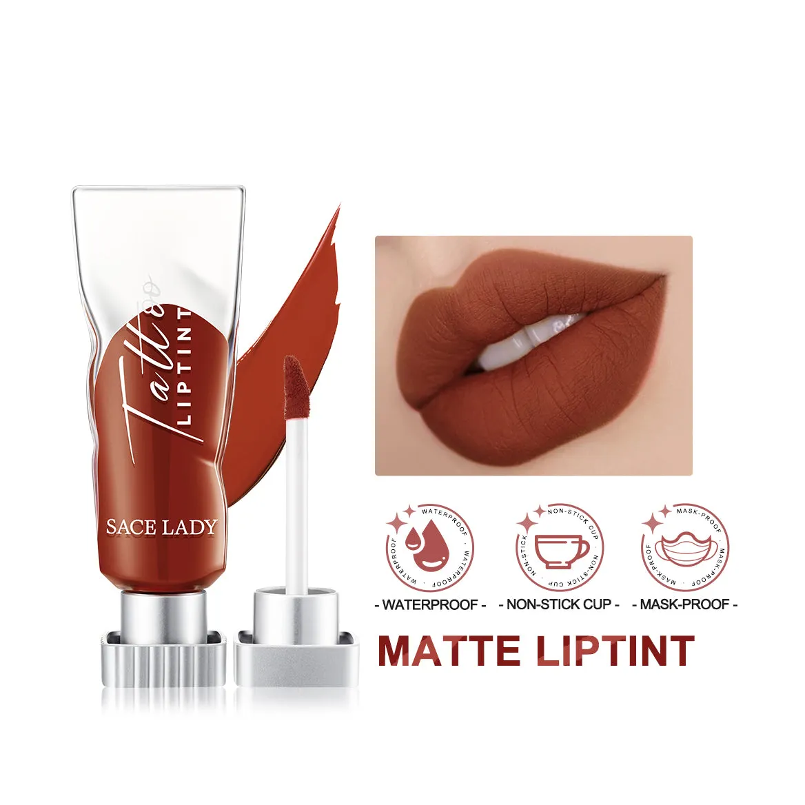 SACE LADY Matte Lipsticks - Long-Lasting, Highly Pigmented Tattoo Lip Tint