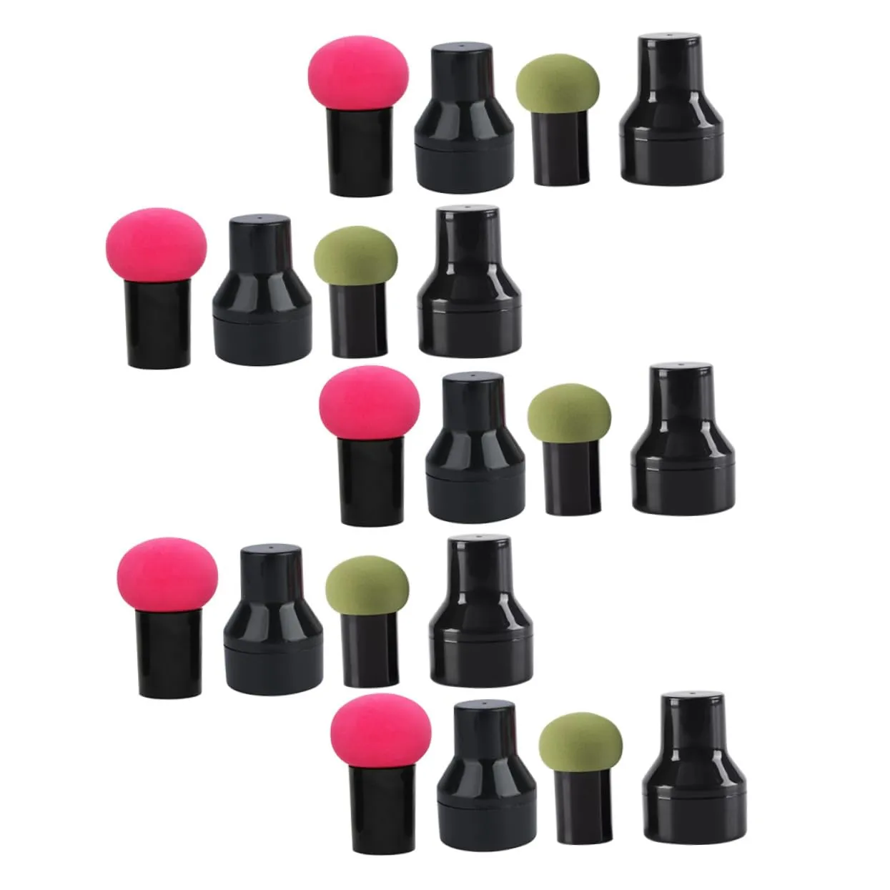 SAFIGLE 10Sets Mushroom Head Cosmetic Puff Makeup Sponges for Liquid and Powder Application Convenient Cosmetic Accessories for Makeup Finish