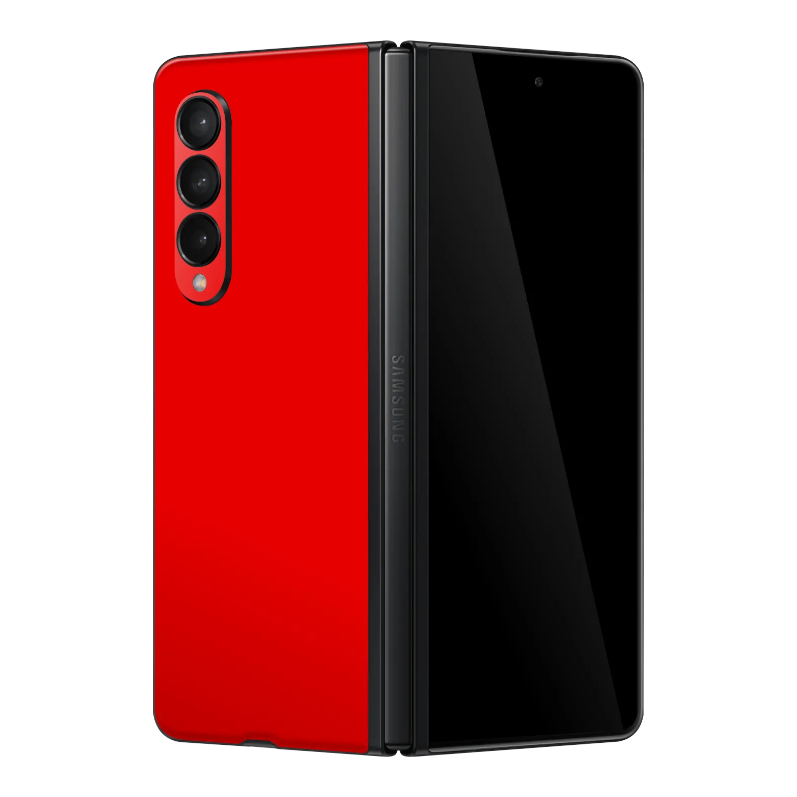 Samsung Galaxy Z FOLD 3 GLOSSY Bright Red Skin
