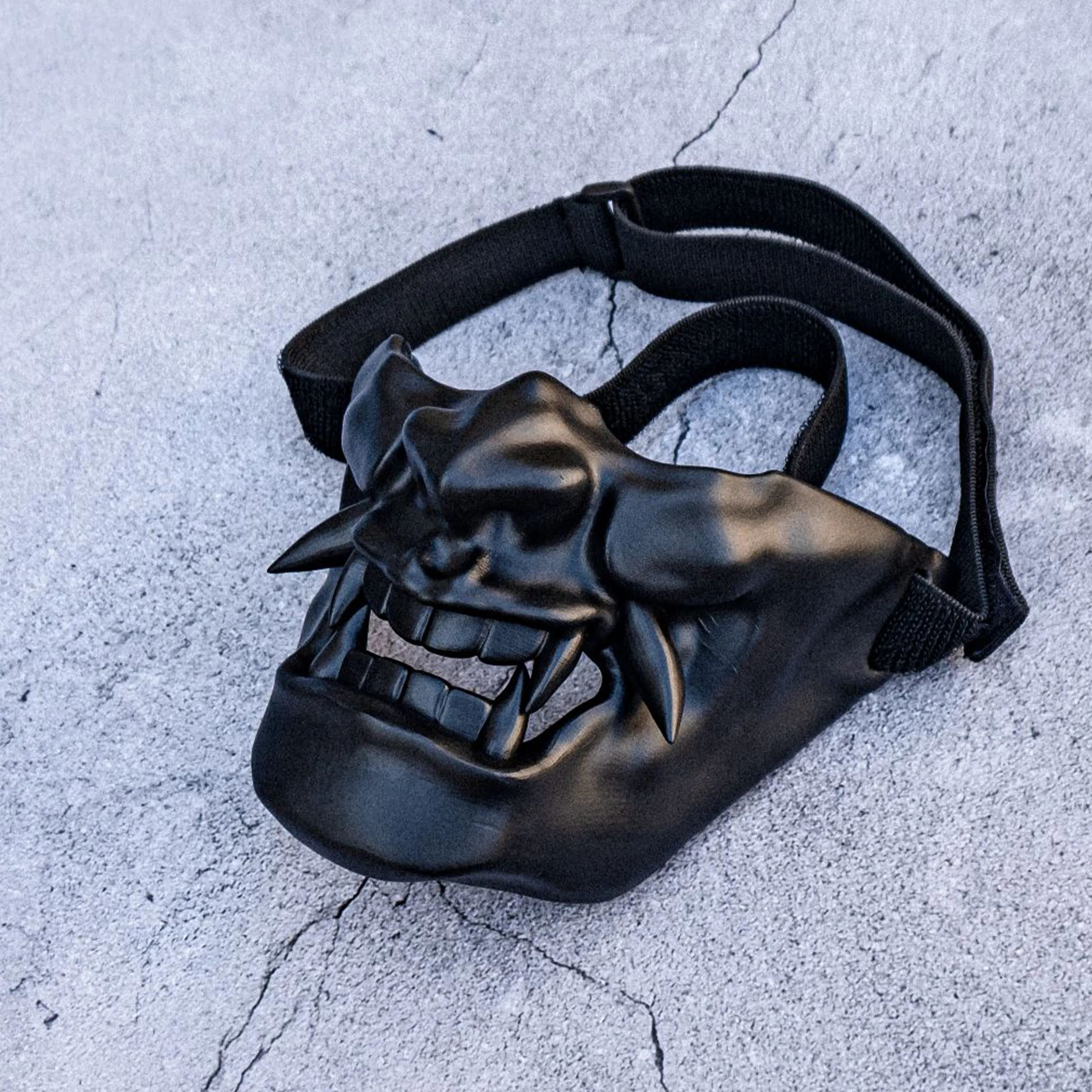 Samurai Oni Half Mask