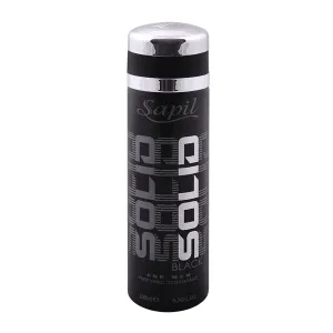 SAPIL SOLID BLACK DEODORANT BODY SPRAY 200ML