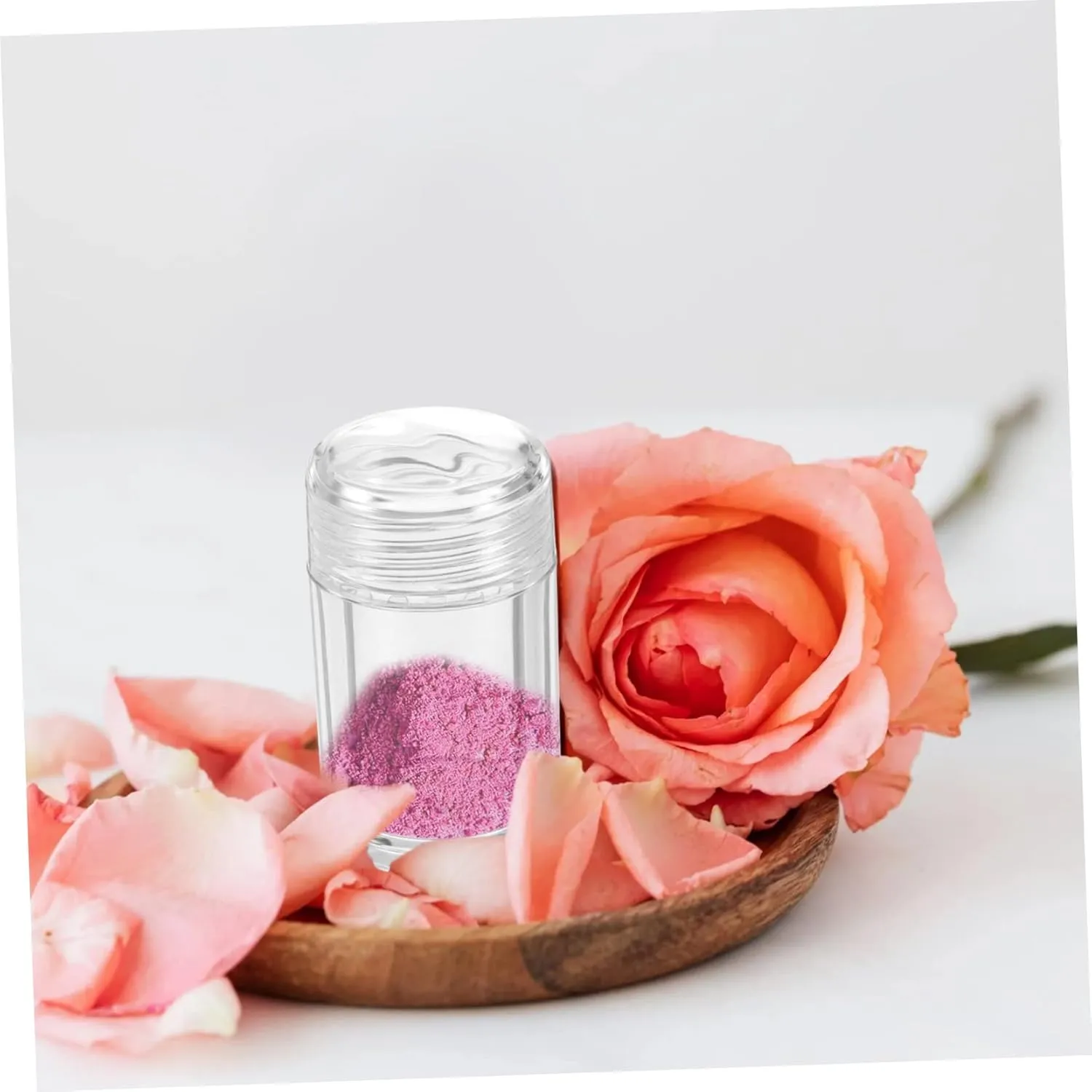 Sets Elegant Flip Lid Loose Powder Container Plastic Bottle for Open-hole for Diy Makeup Travel Pcs