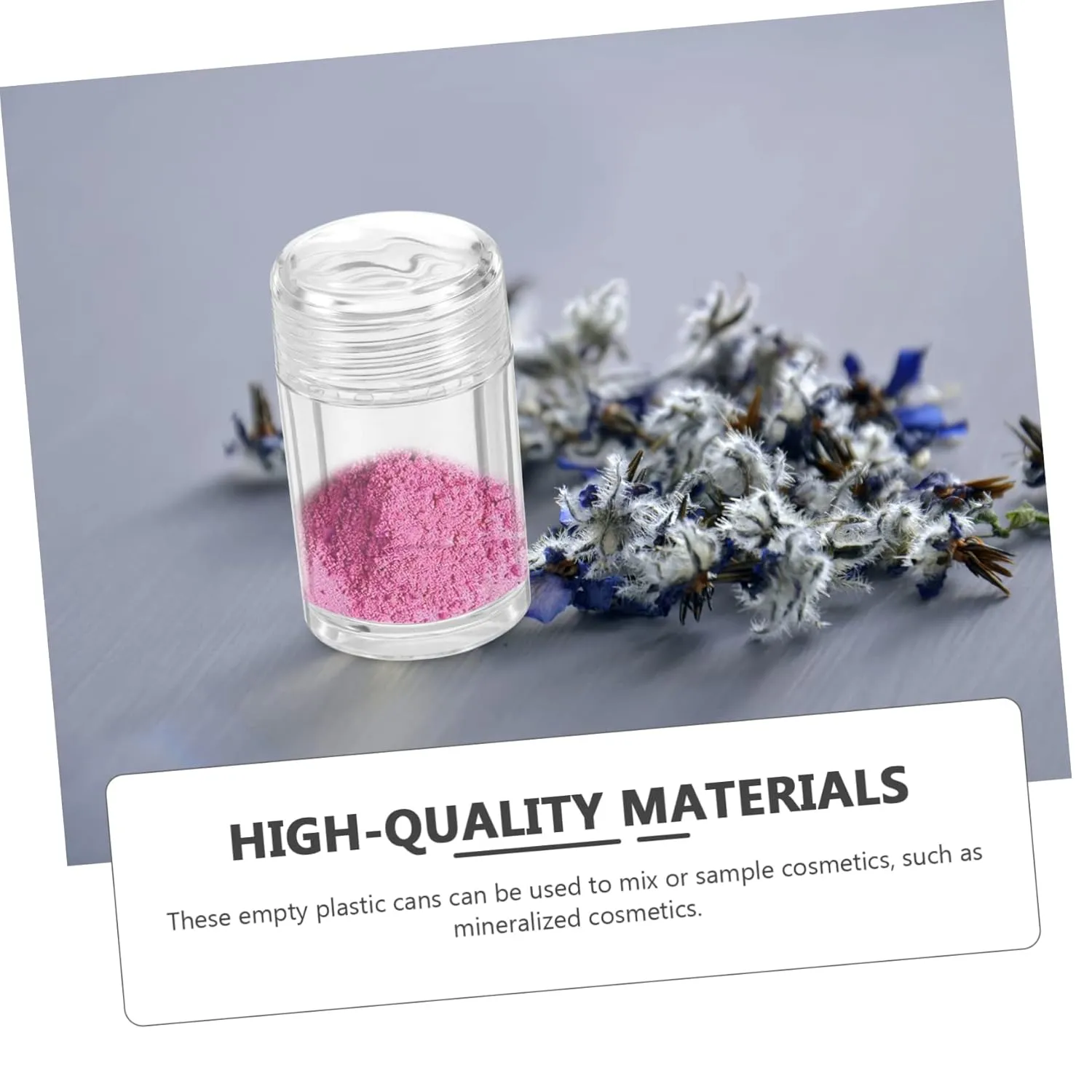 Sets Elegant Flip Lid Loose Powder Container Plastic Bottle for Open-hole for Diy Makeup Travel Pcs