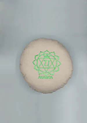 Seven Chakra Anahata Cotton Round Meditation Cushion