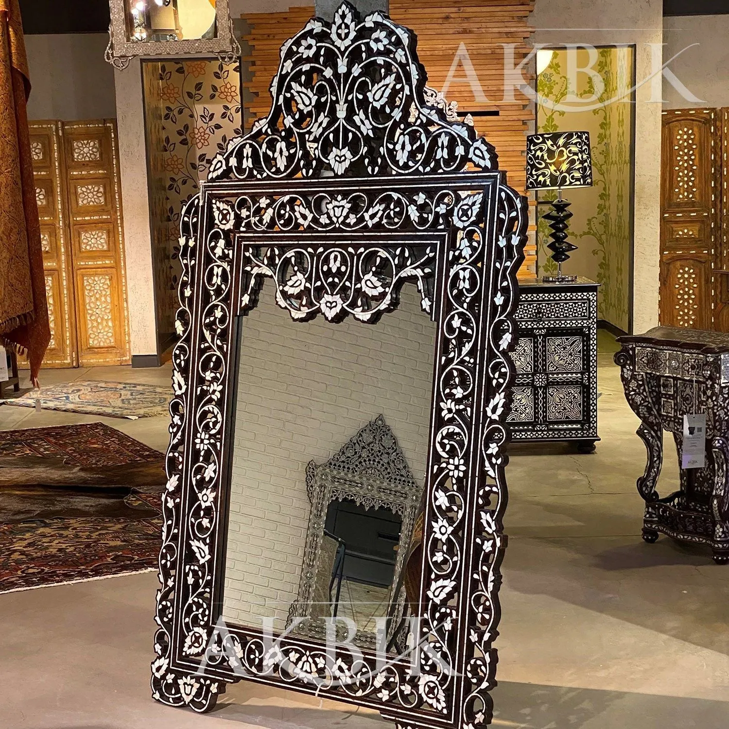 Seventh Earth Mother of Pearl Mirror